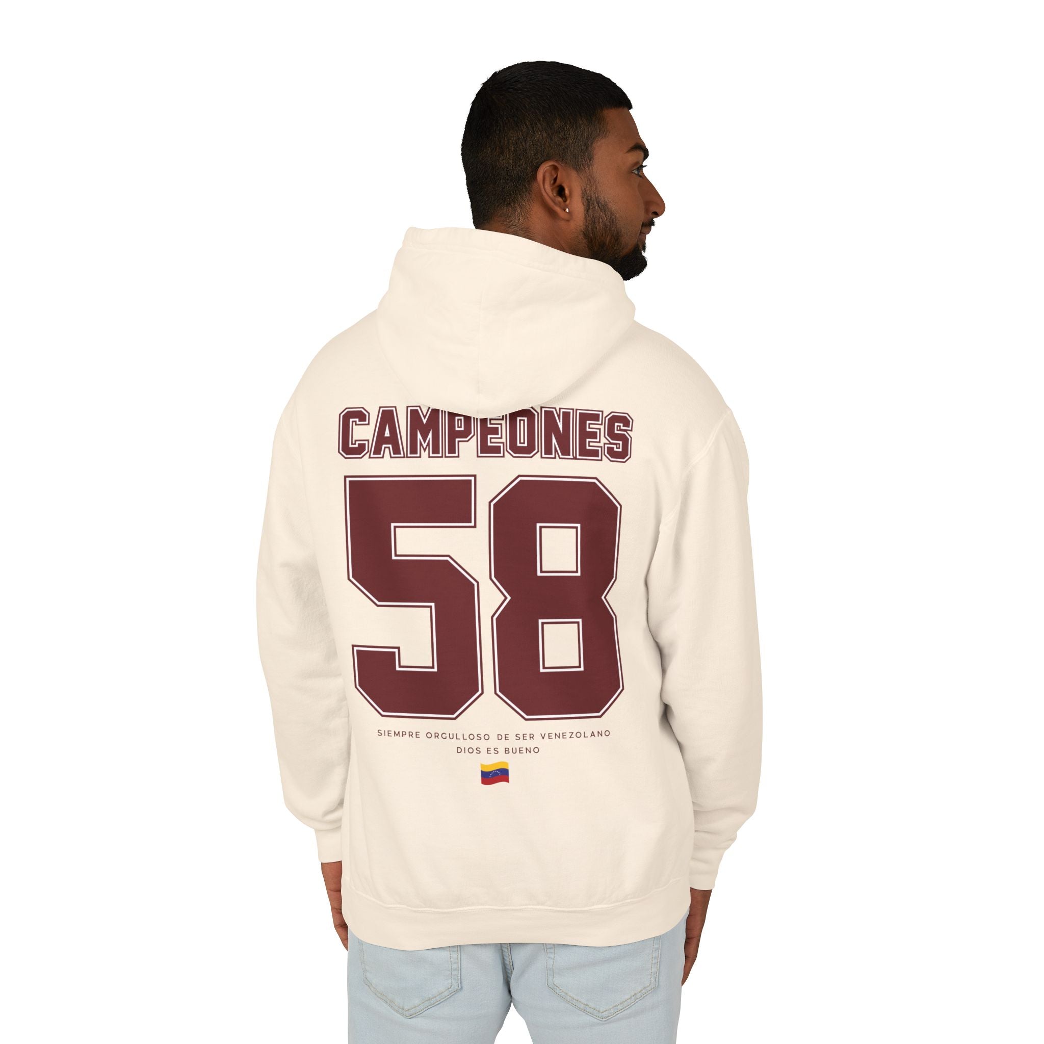 Venezuela Campeón Clásico Mundia de Béisbol 58 Hoodie — Retro Baseball-Style Pullover
