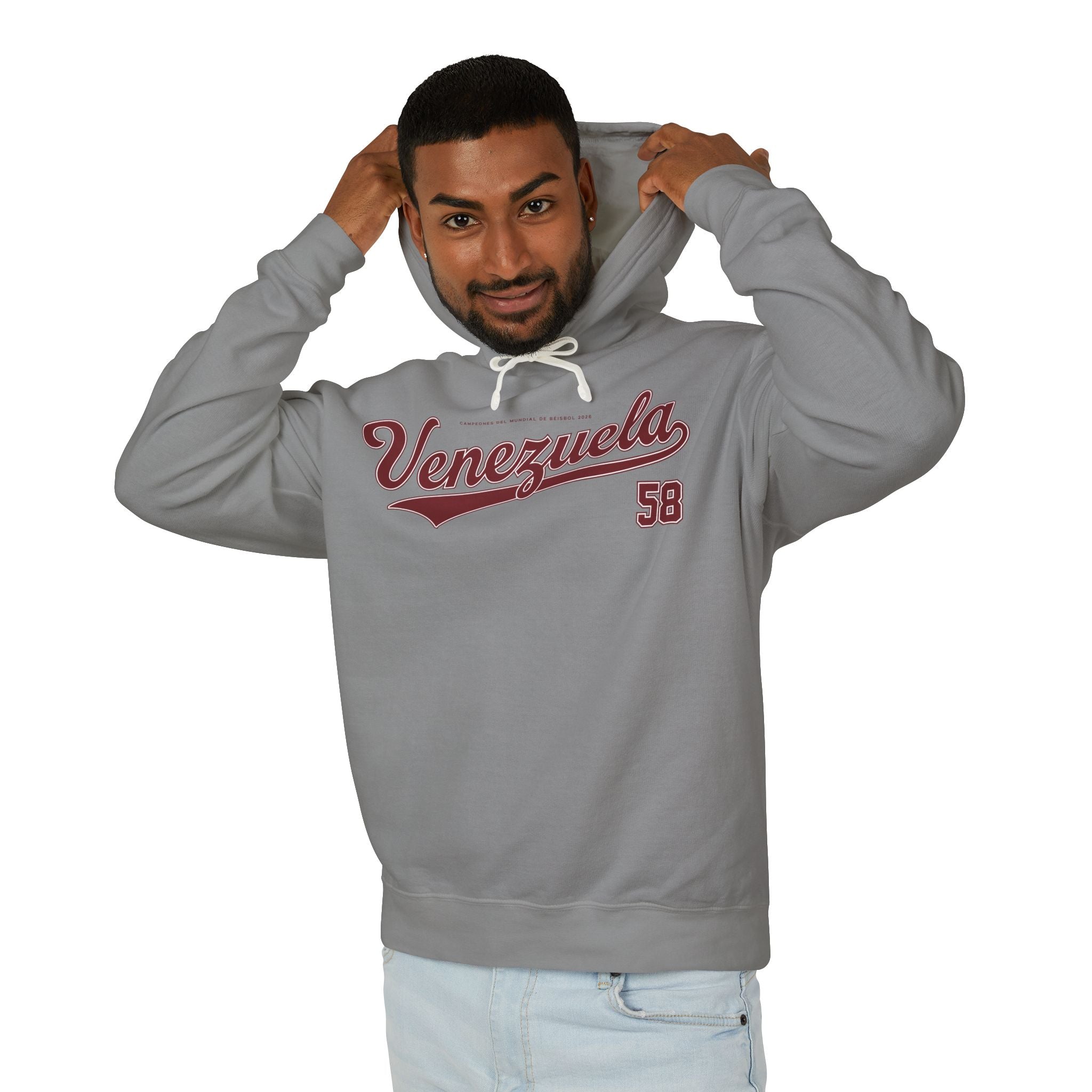 Venezuela Campeón Clásico Mundia de Béisbol 58 Hoodie — Retro Baseball-Style Pullover