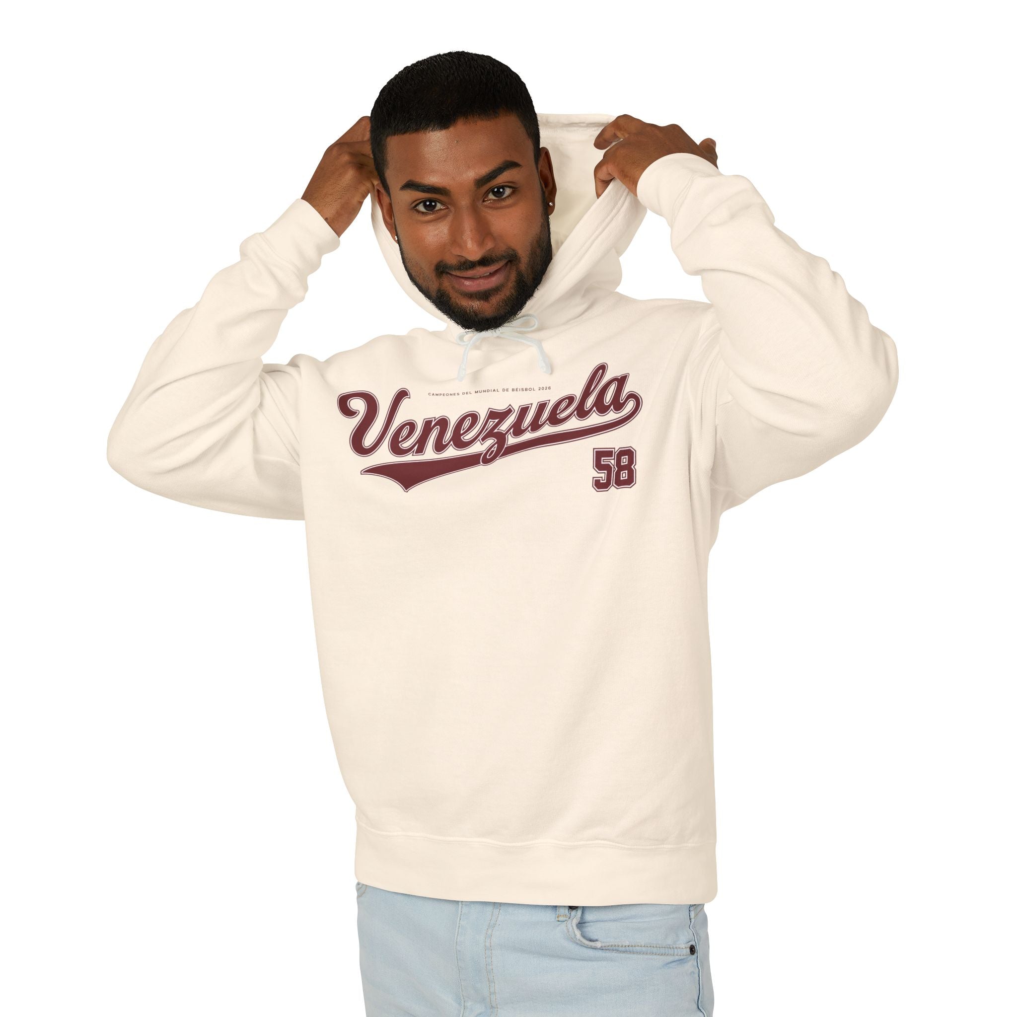 Venezuela Campeón Clásico Mundia de Béisbol 58 Hoodie — Retro Baseball-Style Pullover