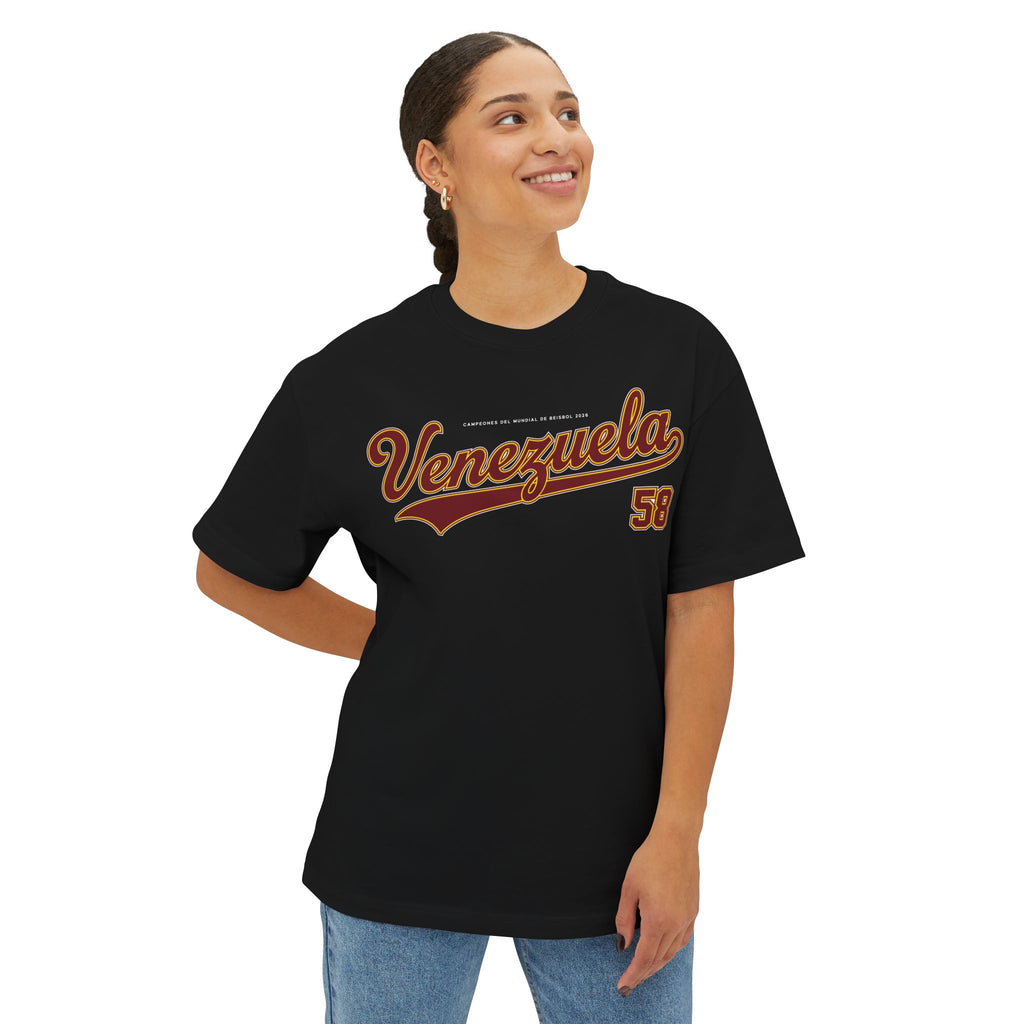 Venezuela Vintage Baseball Tee — Narración Ernesto Jerez