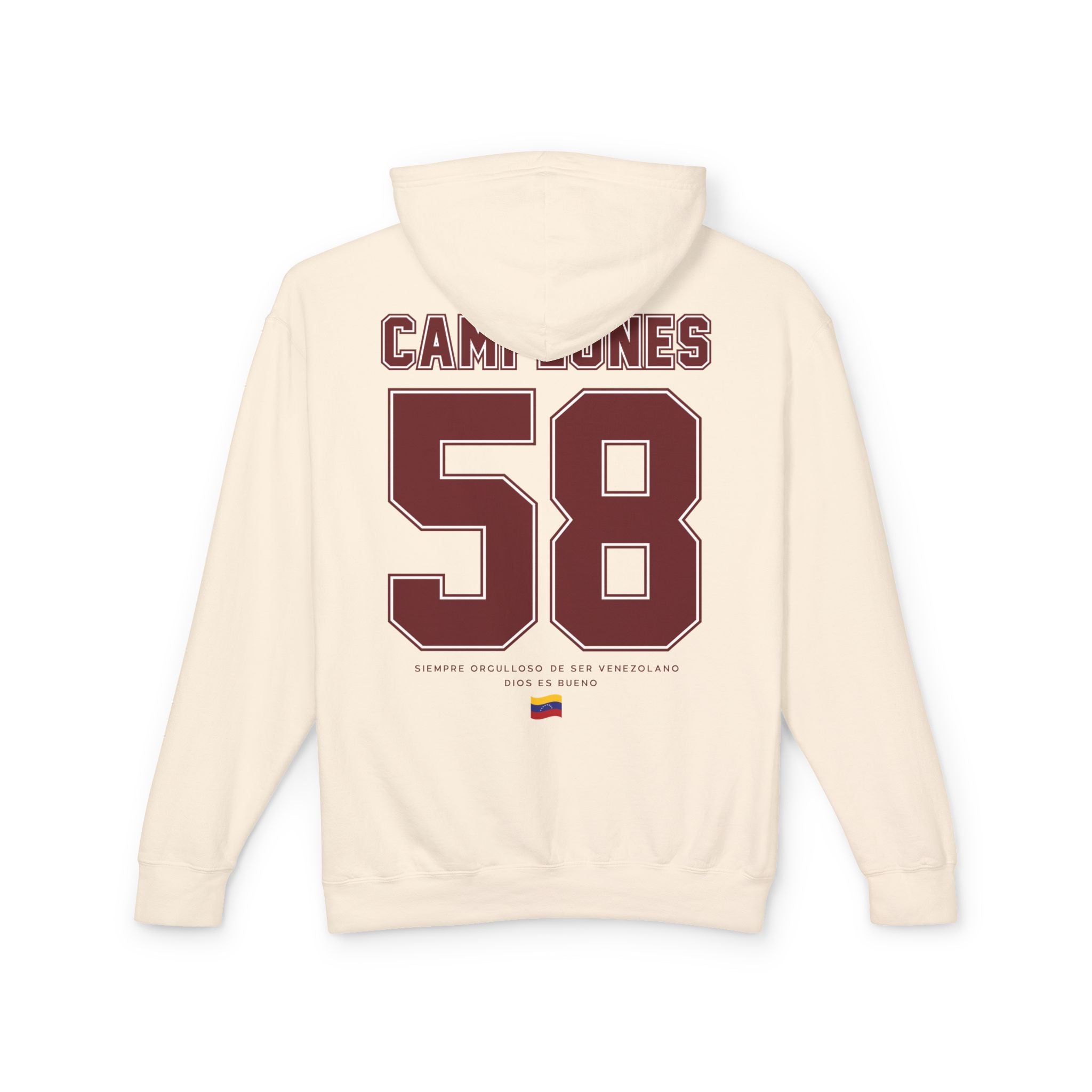 Venezuela Campeón Clásico Mundia de Béisbol 58 Hoodie — Retro Baseball-Style Pullover